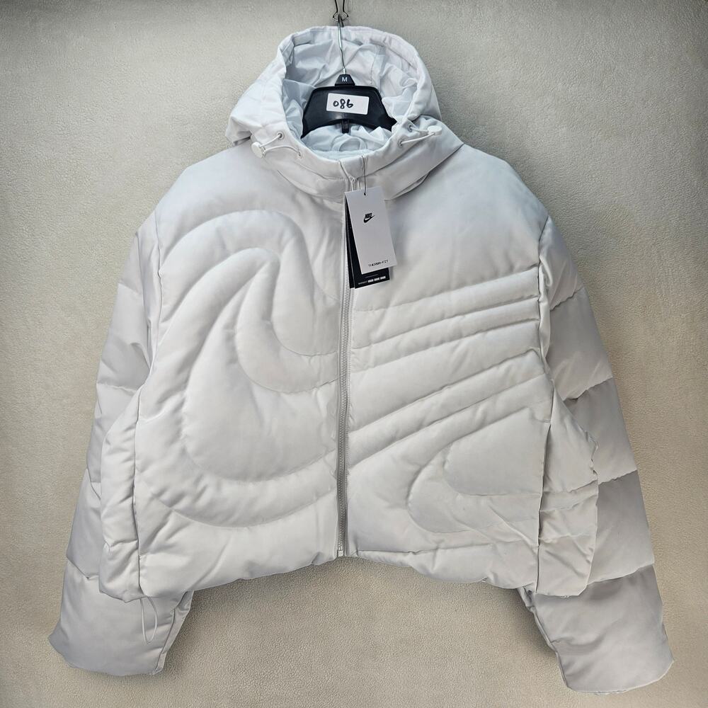 NIKE WOMEN'S LARGE SWOOSH SERIES OVERSIZED DOWN PUFFER HOODED JACKET IB2005-121